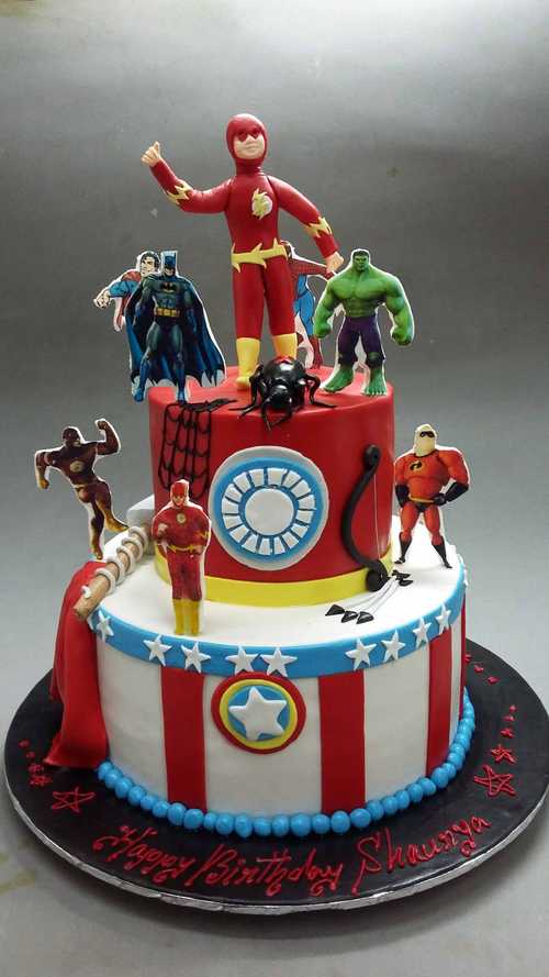 Avengers Theme Cake