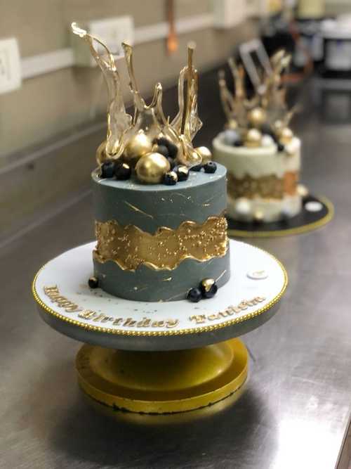 Elegant Engagement Cake