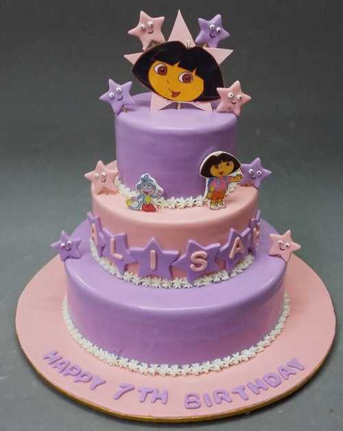 Dora-Birthday-Cake-for-Girls