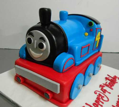 Train 3D Theme Birthday Cake