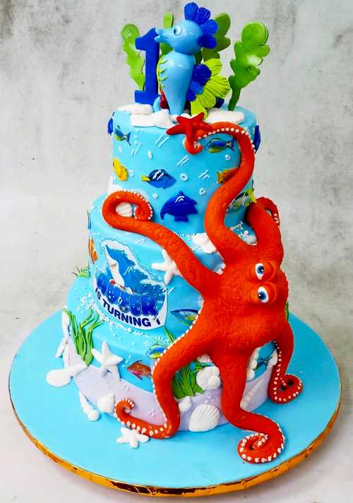 Water Theme Cake for Kids
