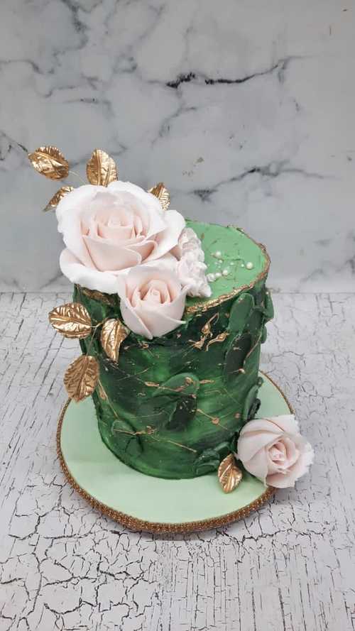 Floral Art Theme Cake