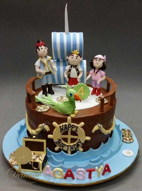 Pirate and Mermaid Cake