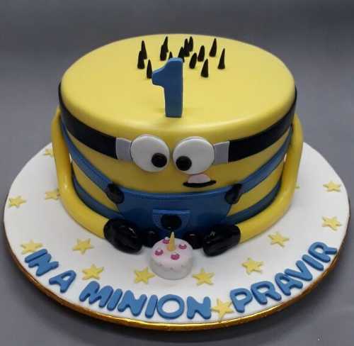 Minion Theme Birthday Cake Online