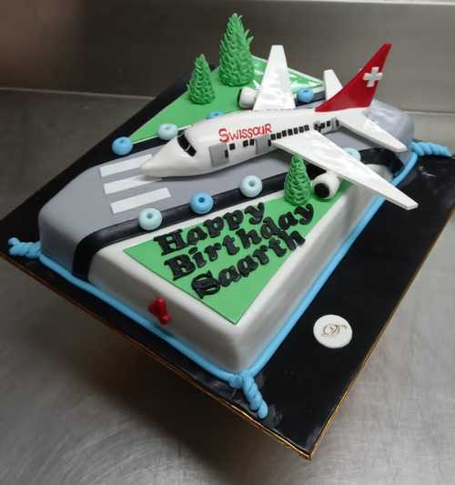 Plane Theme Birthday Cake