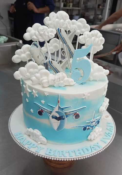 Plane Theme Birthday Cake