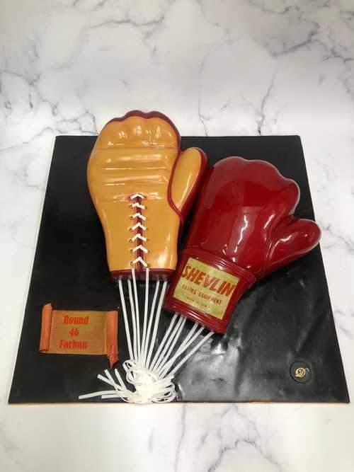 Boxing Designer Theme Cake