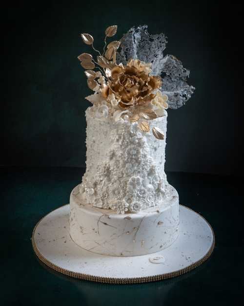 3D Floral wedding cake