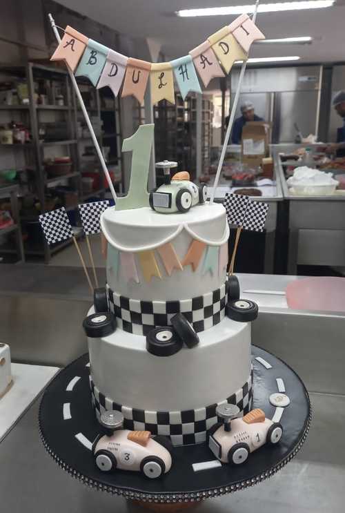 Car Theme Birthday Cake